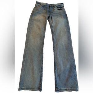 True Craft Men’s Straight Leg Light wash Blue Denim Jeans, Size 30x32